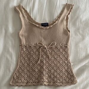 Vintage Crochet Knit Tank Top